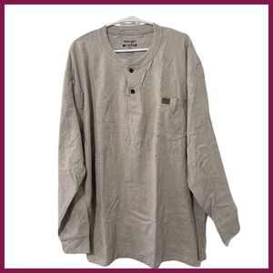 Wrangler Long Sleeve Pocket T-Shirt Men's Size 2X Riggs Workwear EUC